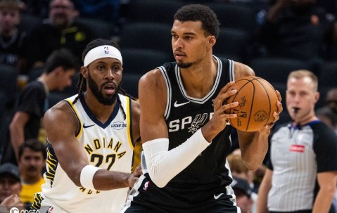 季前赛-文班27+11马瑟林31分 马刺轻取步行者